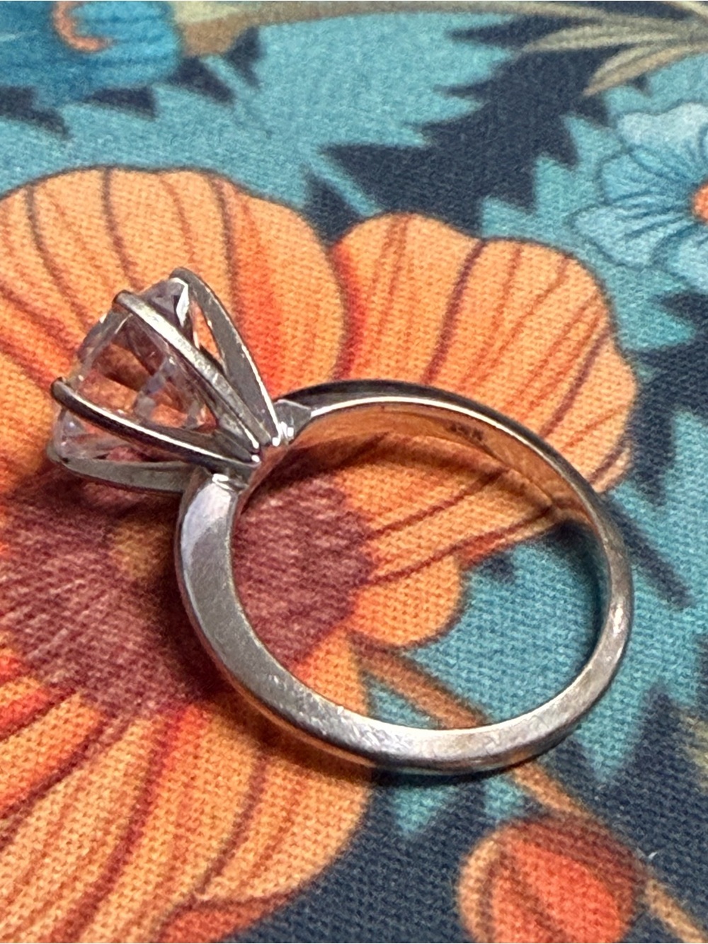 Classic Solitary Engagement Ring Solid 14K White Gold Full Cut 3 CT - Picture 3 of 9